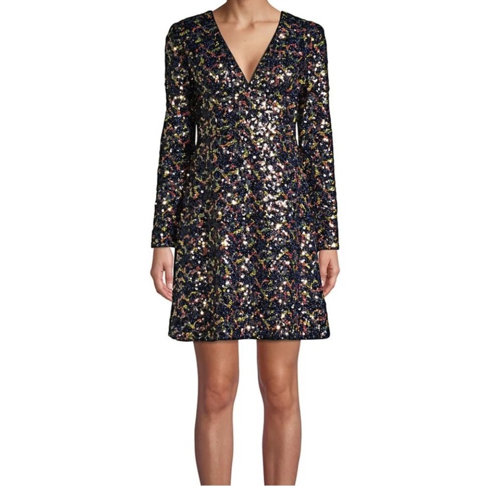 Aidan by Aidan Mattox Textured Sequin Cocktail Dress